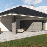 bungalov 3D vizualizácia rodinný dom